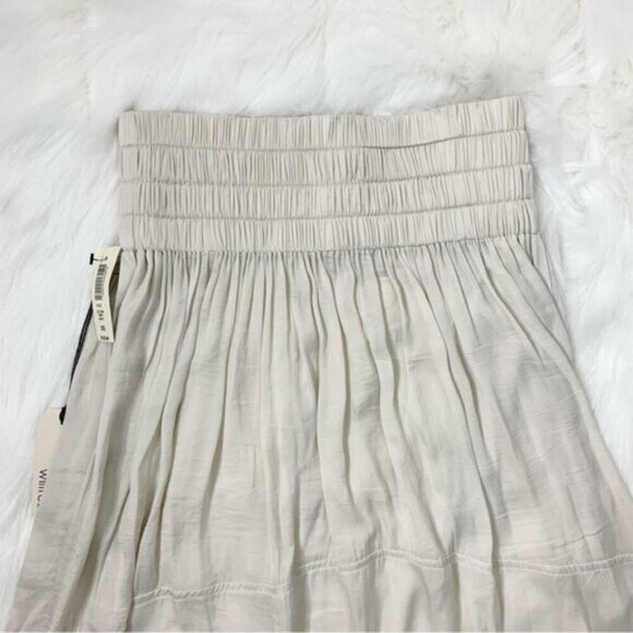 Aritzia Wilfred La Tour Skirt Draped High Lo High Waisted Birch Size XS - Picture 9 of 16